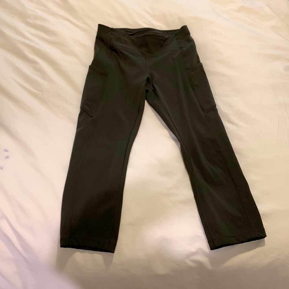 Lululemon speed up 21 inch olive green